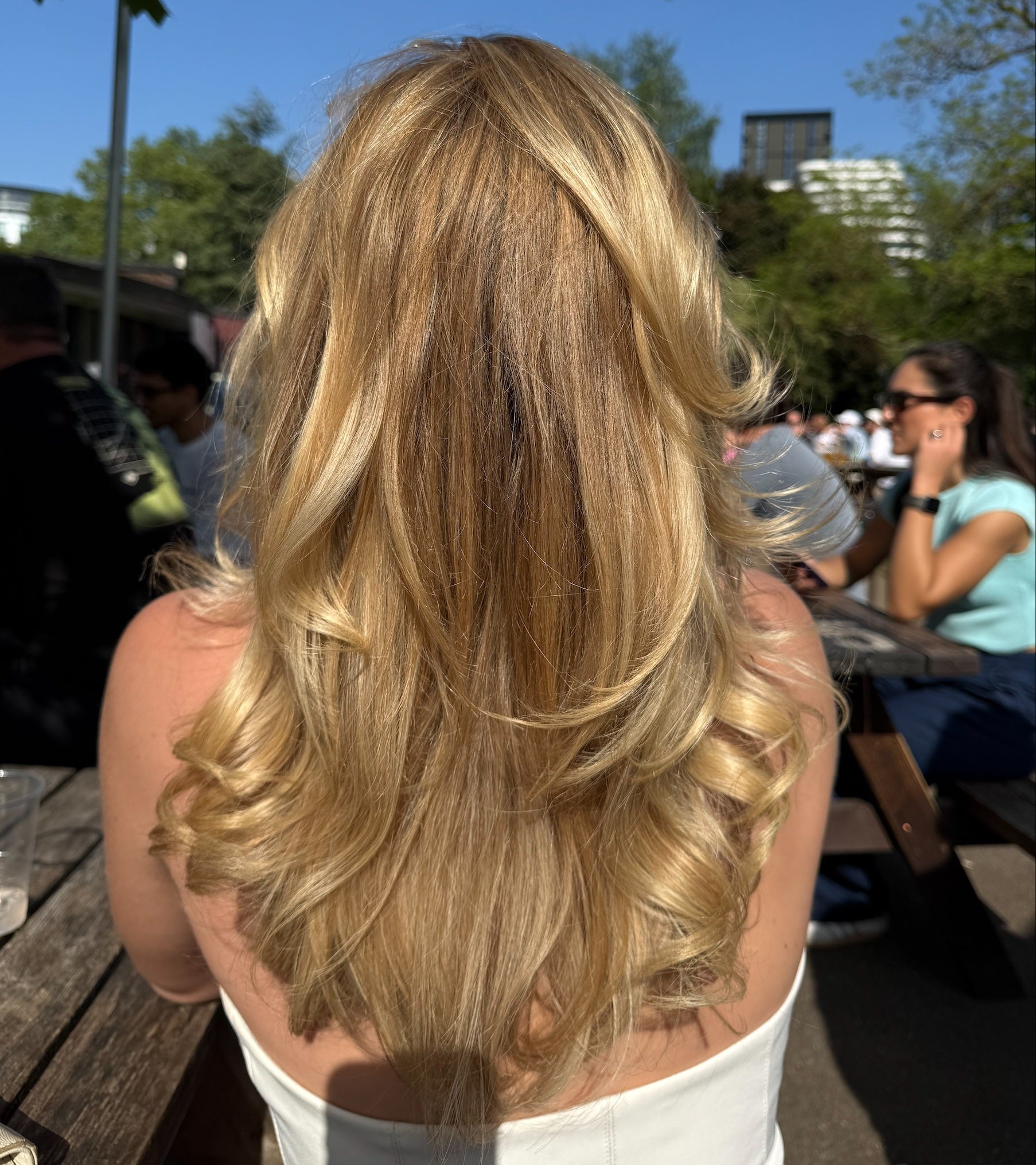 Blonde hair growth results